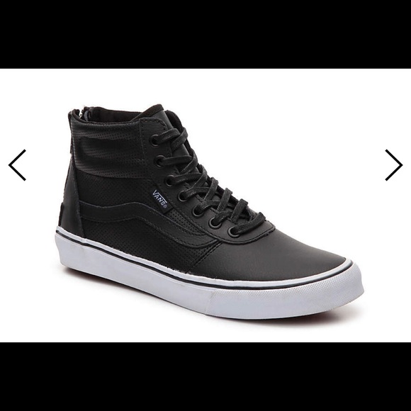 vans milton black white